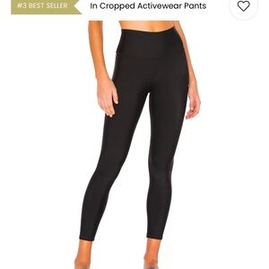 Black Cropped Activewear Pants